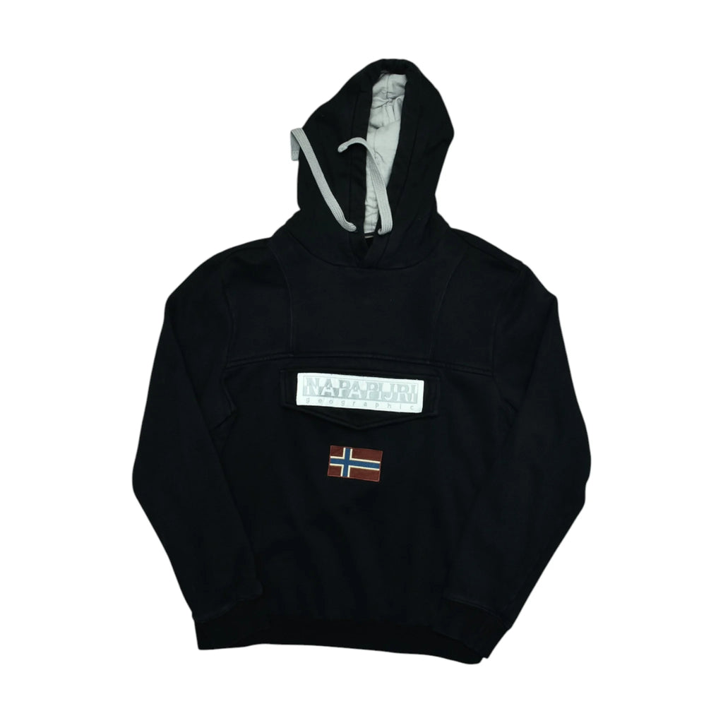 Vintage Black Napapijri Hoodie (S)