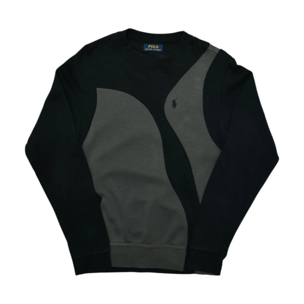 Vintage Black Polo Ralph Lauren Rework Sweatshirt (3XS)