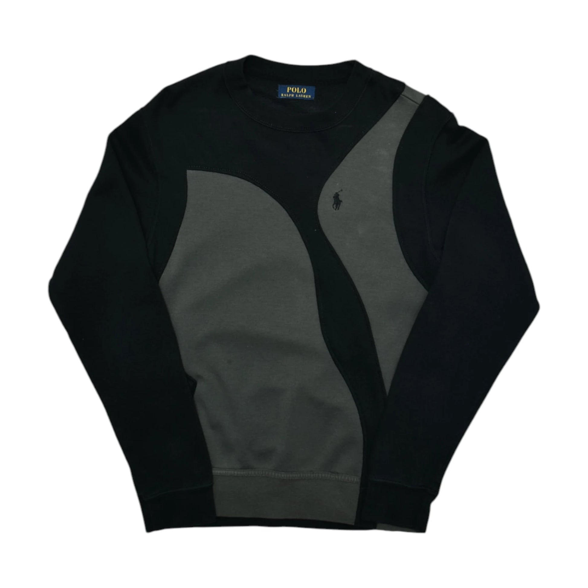 Vintage Black Polo Ralph Lauren Rework Sweatshirt (3XS)