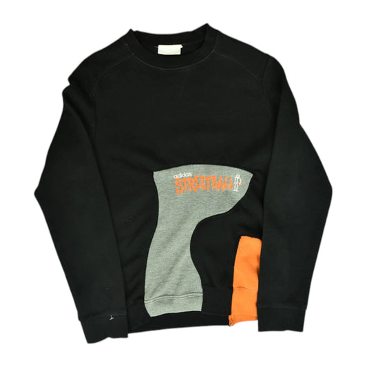 Vintage Black Adidas Crewneck Sweatshirt (XS)