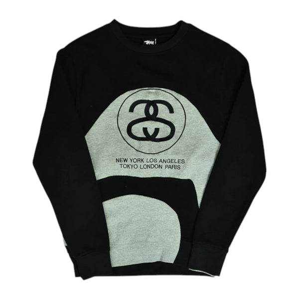 Vintage Black Stüssy Sweatshirt (XXS)