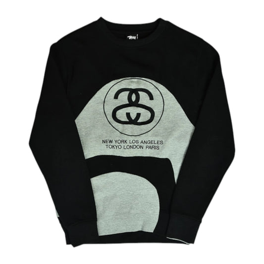 Vintage Black Stüssy Sweatshirt (XXS)