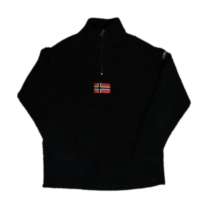Vintage Black Napapijri Fleece (M)