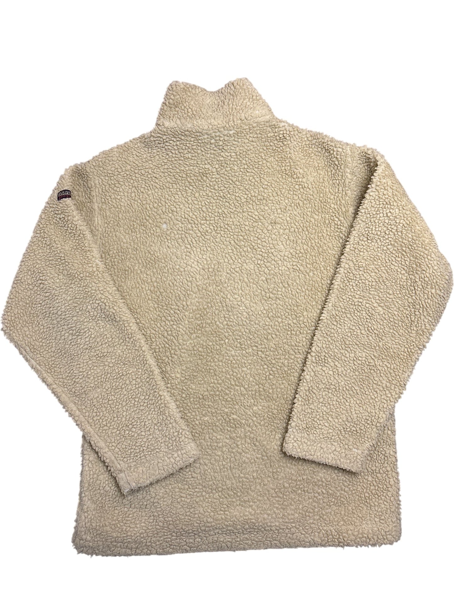 Vintage Beige Napapijri Fleece Jacket Flag 90s (S)
