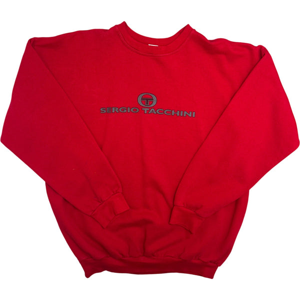 Vintage Red Sergio Tacchini Sweatshirt (L)