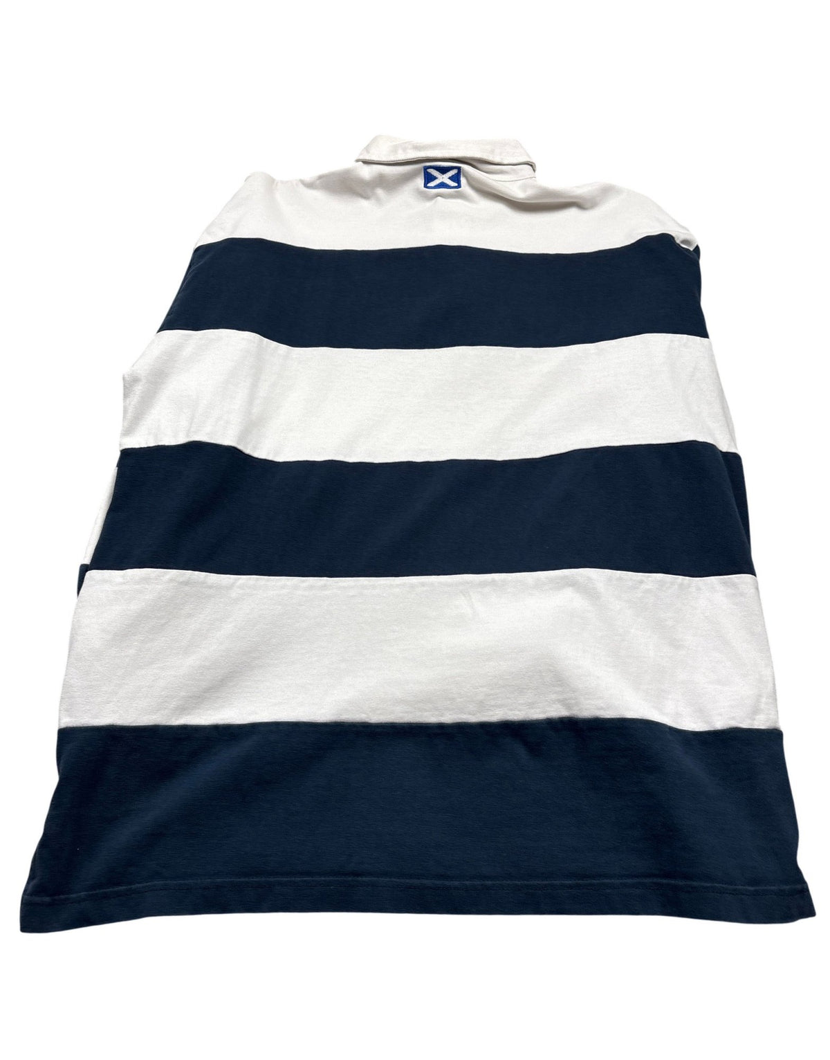 Vintage Navy Rugby Nations Rugby Shirt Scotland (XL)