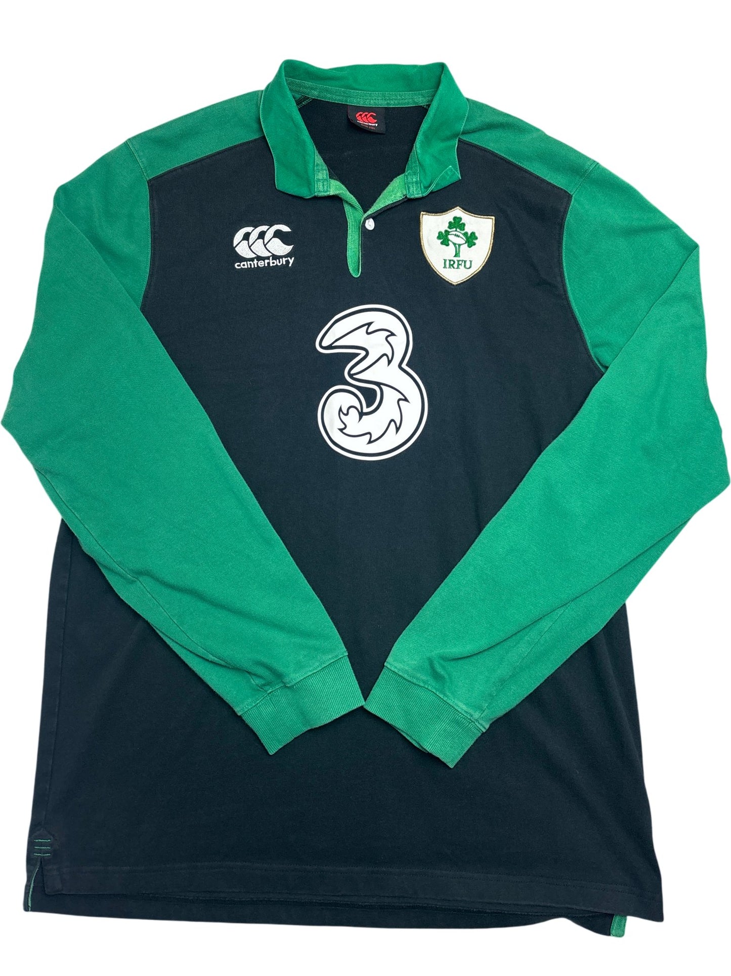 Vintage Green Canterbury Rugby Shirt IRFU (XXL)