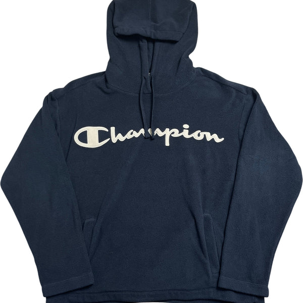 Vintage Navy Champion Hooded Fleece (S)