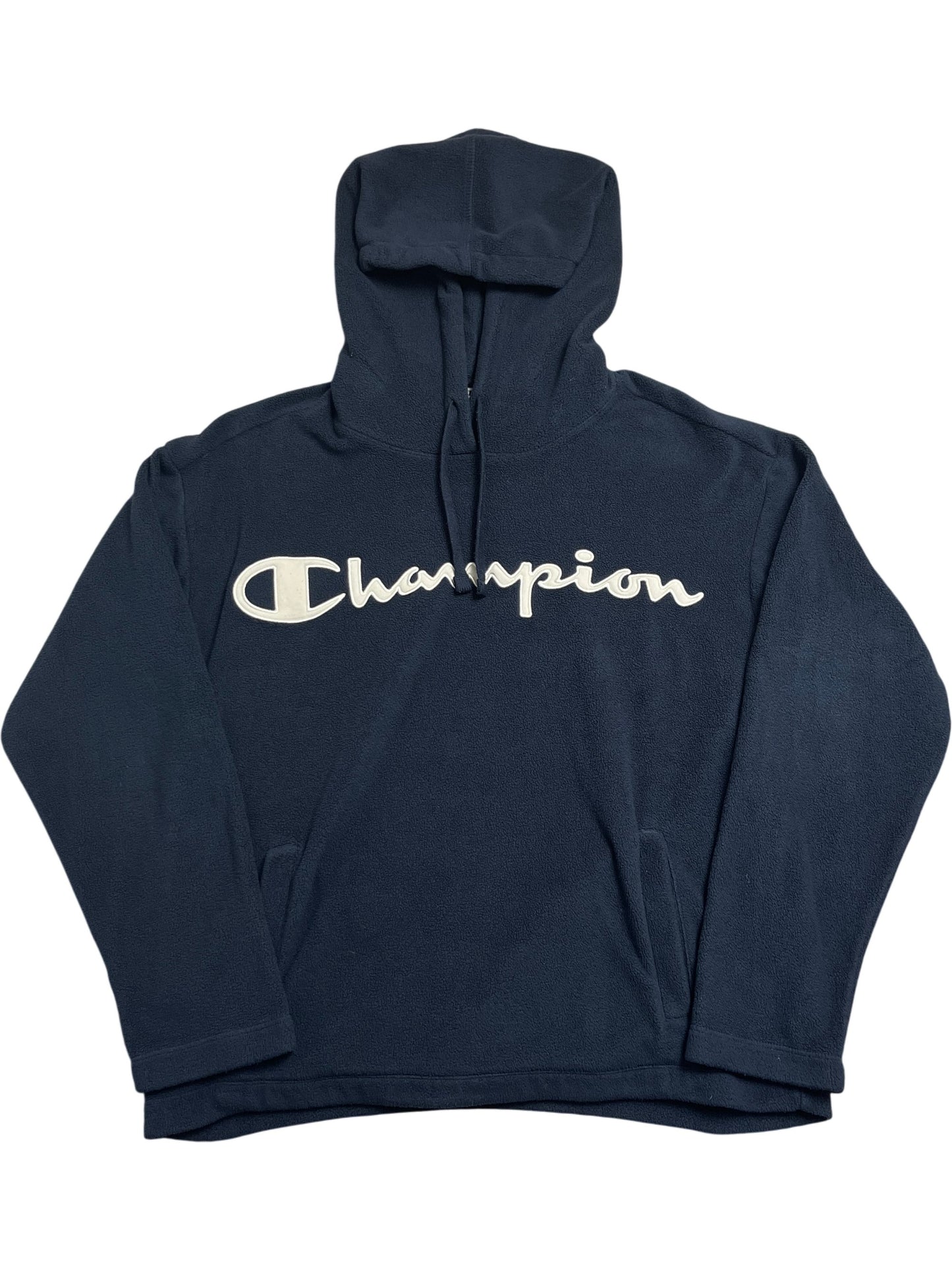 Vintage Navy Champion Hooded Fleece (S)