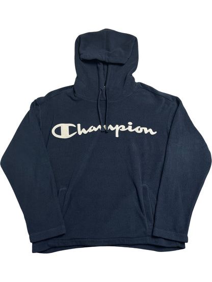 Vintage Navy Champion Hooded Fleece (S)