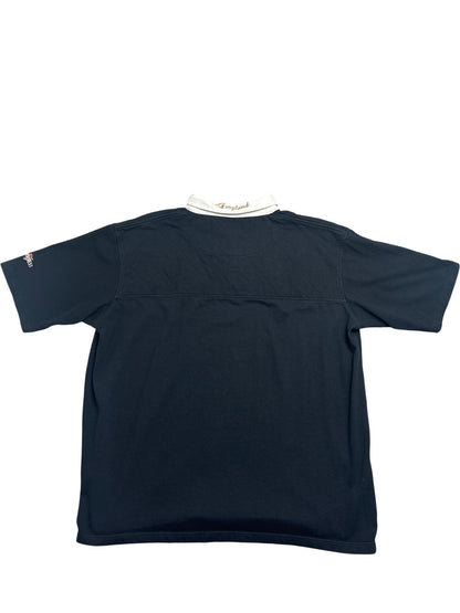 Vintage Black England Rugby Polo Shirt 90s (XXL)