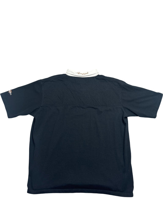 Vintage Black England Rugby Polo Shirt 90s (XXL)
