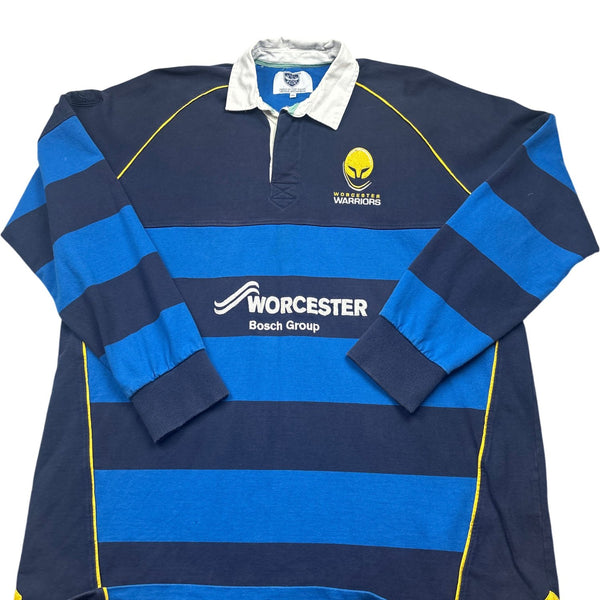 Vintage Blue Worcester Warriors Rugby T-Shirt (XXL)