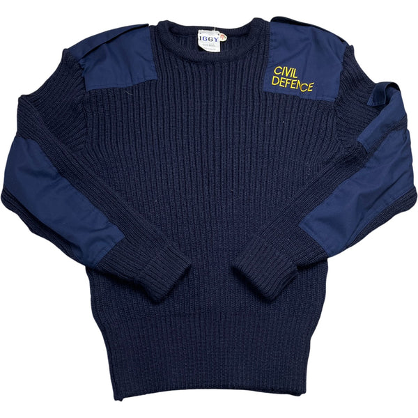 Vintage Navy IGGY Military Jumper Civil Defence (M)
