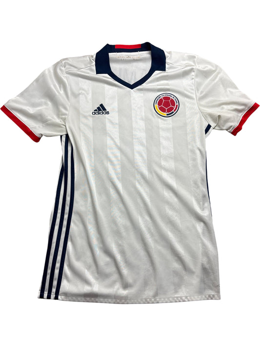 Vintage White Adidas Colombia Soccer Jersey 2016/2017 (M)