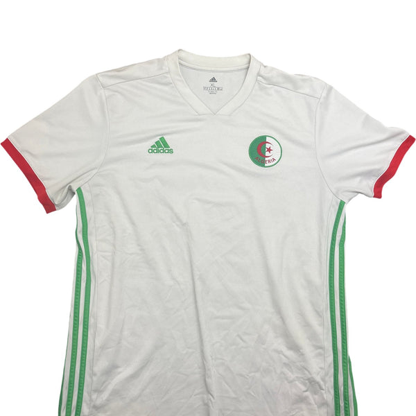 Vintage White Adidas Soccer Jersey Algeria (XL)