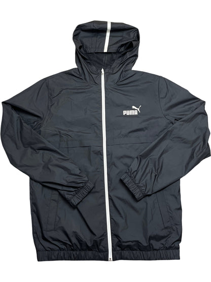 Vintage Black Puma Jacket Windbreaker Y2K (M)