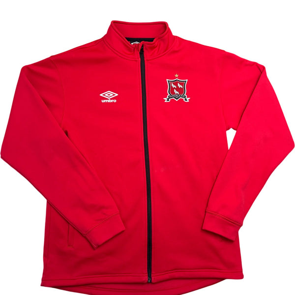 Vintage Red Umbro Track Jacket Dundalk FC (XL)