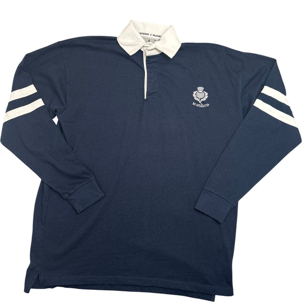 Vintage Navy Scotland Rugby Shirt (M)