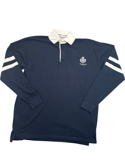 Vintage Navy Scotland Rugby Shirt (M)