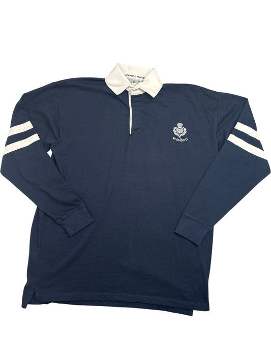 Vintage Navy Scotland Rugby Shirt (M)