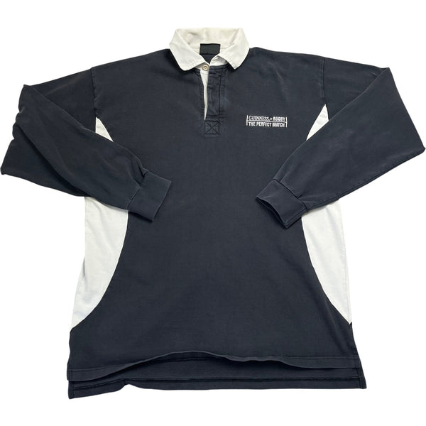 Vintage Black Guinness Rugby Shirt (XXL)