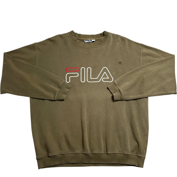 Vintage Green Fila Sweatshirt XL ()