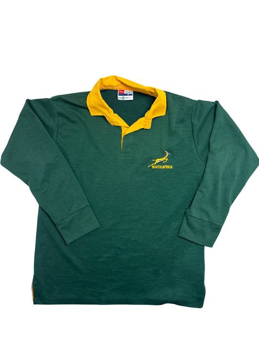 Vintage Green South Africa Rugby Shirt (S)