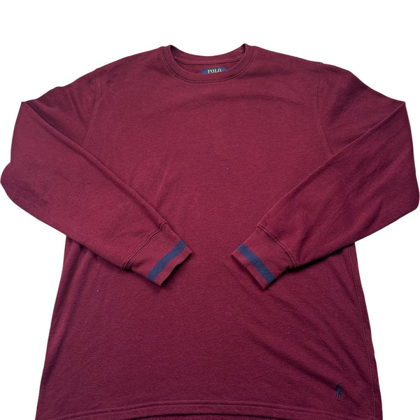 Vintage Burgundy Polo Ralph Lauren Crewneck Sweatshirt (M)