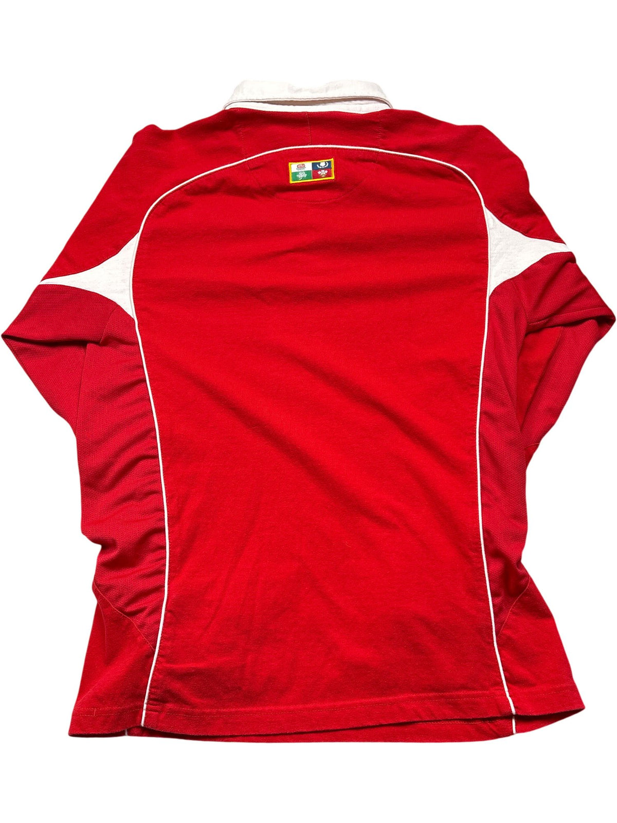 Vintage Red Cotton Traders Rugby Shirt (S)