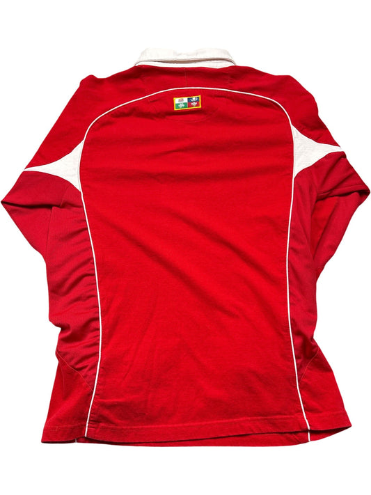 Vintage Red Cotton Traders Rugby Shirt (S)