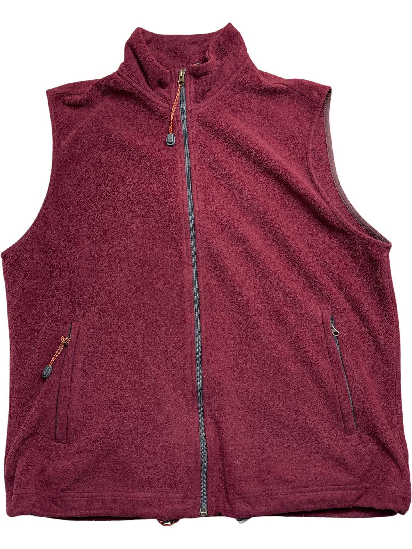 Vintage Burgundy Whack Vintage Fleece Vest (XXL)