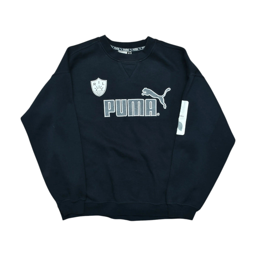 Vintage Black Puma Sweatshirt (L)