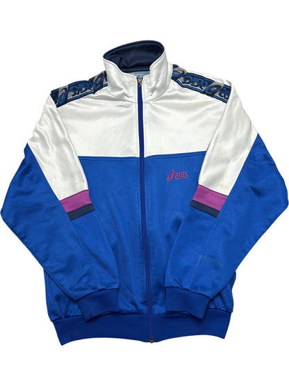 Vintage Blue Asics Track Jacket  (M)