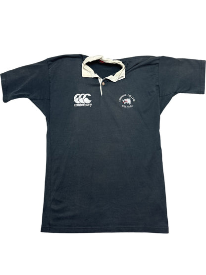 Vintage Black Canterbury Rugby Shirt Campbell College Belfast (M) (M)