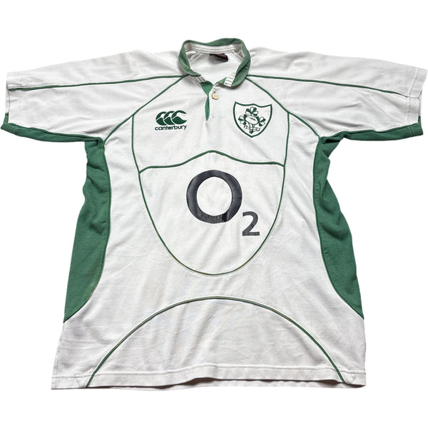 Vintage White Canterbury Rugby Jersey Ireland (M)