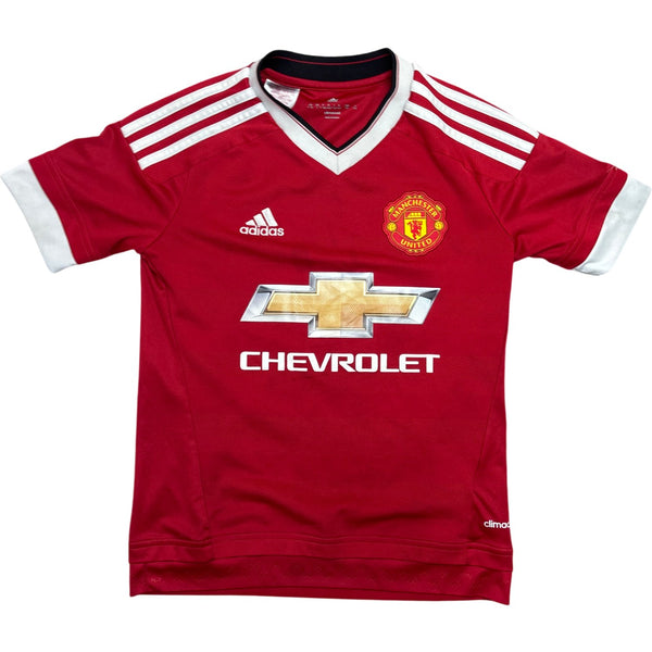 Vintage Red Adidas Manchester United Jersey Kids 7-8 (XXS)