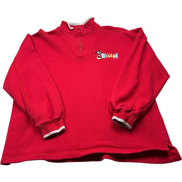 Vintage Red Mickey Mouse Sweatshirt 90s (L)