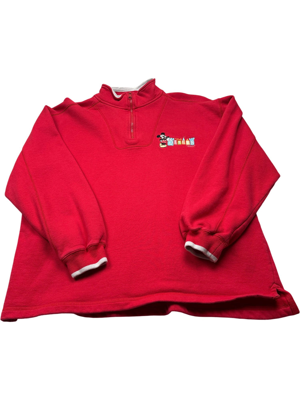 Vintage Red Mickey Mouse Sweatshirt 90s (L)
