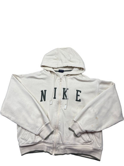 Vintage White Nike Hoodie 90s (M)