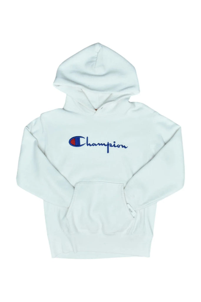 Vintage White Champion Hoodie (XS)