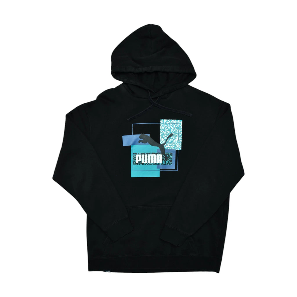 Vintage Black Puma Hoodie (S)