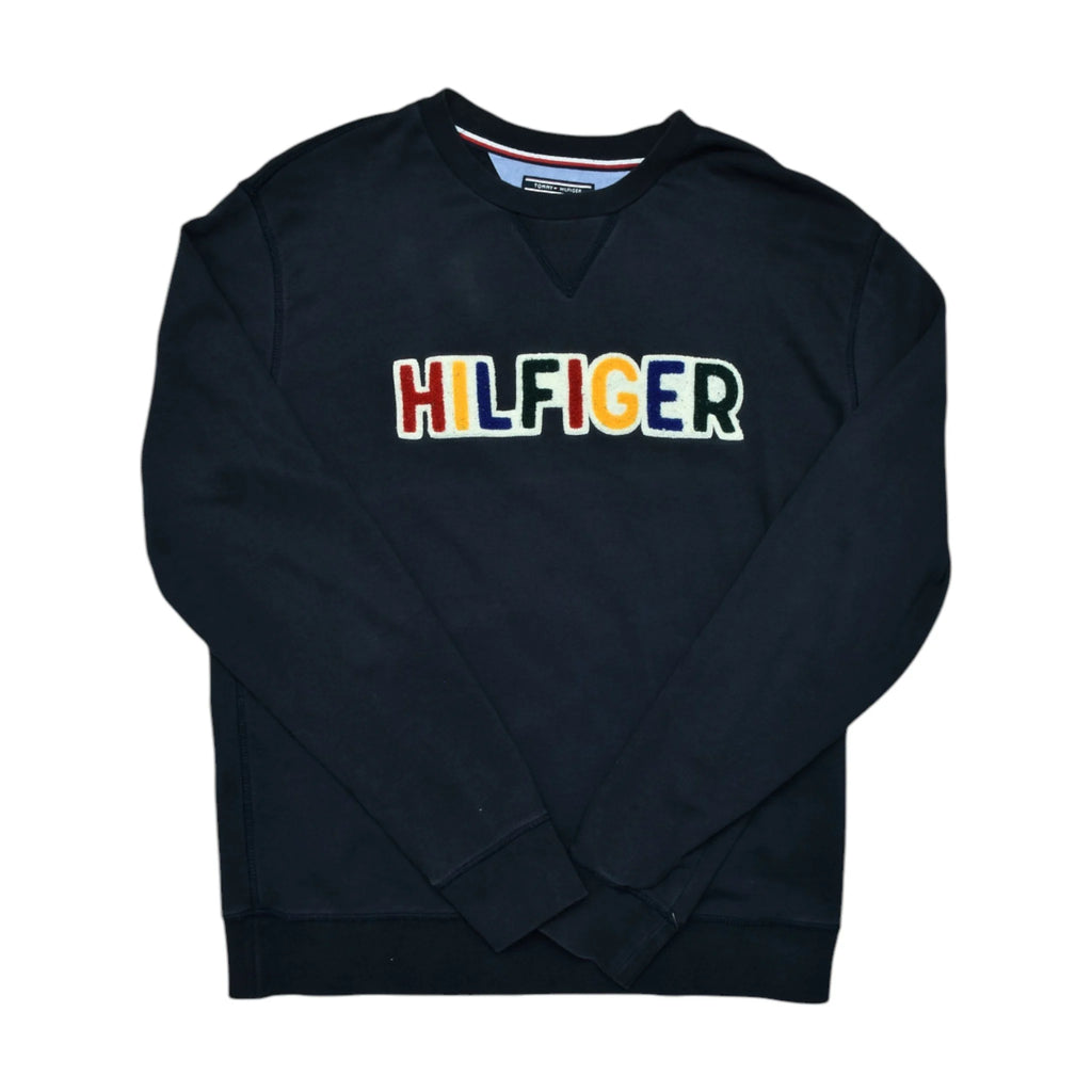 Vintage Black Hilfiger Sweatshirt (M)