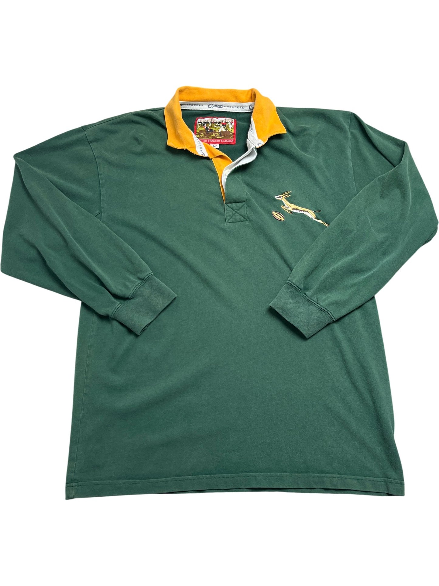 Vintage Green Rugby Shirt South Africa (M)