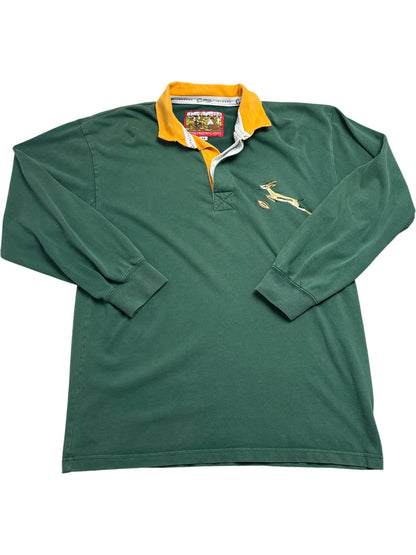 Vintage Green Rugby Shirt South Africa (M)