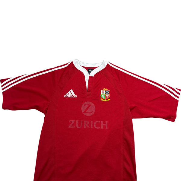 Vintage Red Adidas Rugby Shirt Zurich (M)
