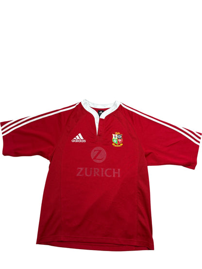 Vintage Red Adidas Rugby Shirt Zurich (M)