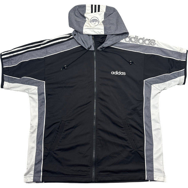 Vintage Black Adidas Hoodie 90s (L)