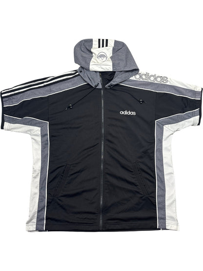 Vintage Black Adidas Hoodie 90s (L)