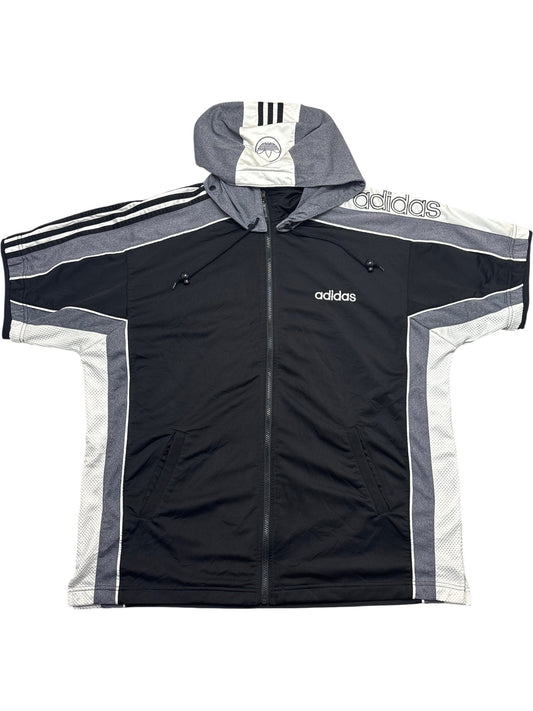 Vintage Black Adidas Hoodie 90s (L)